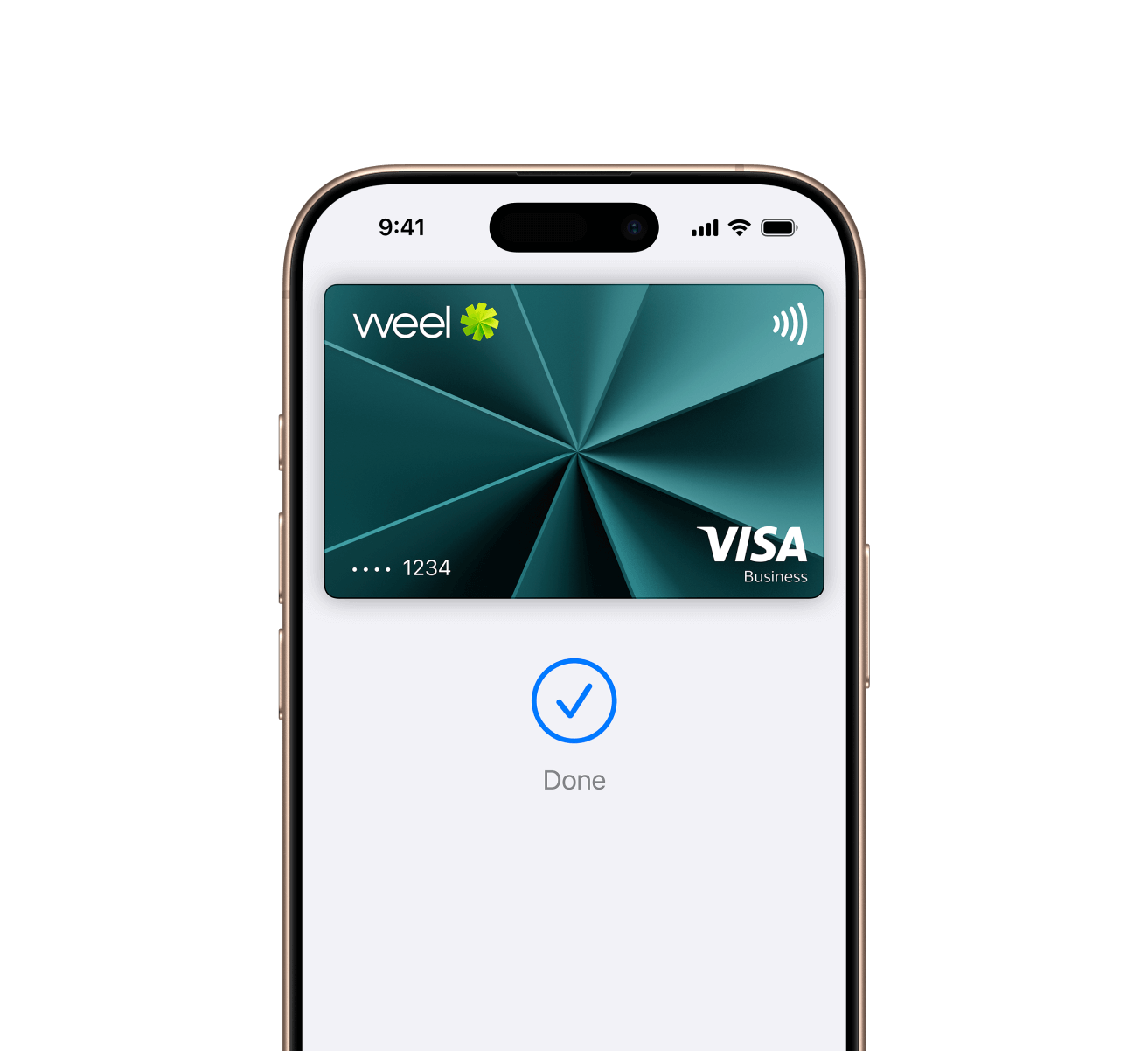 Apple Wallet with Weel Card